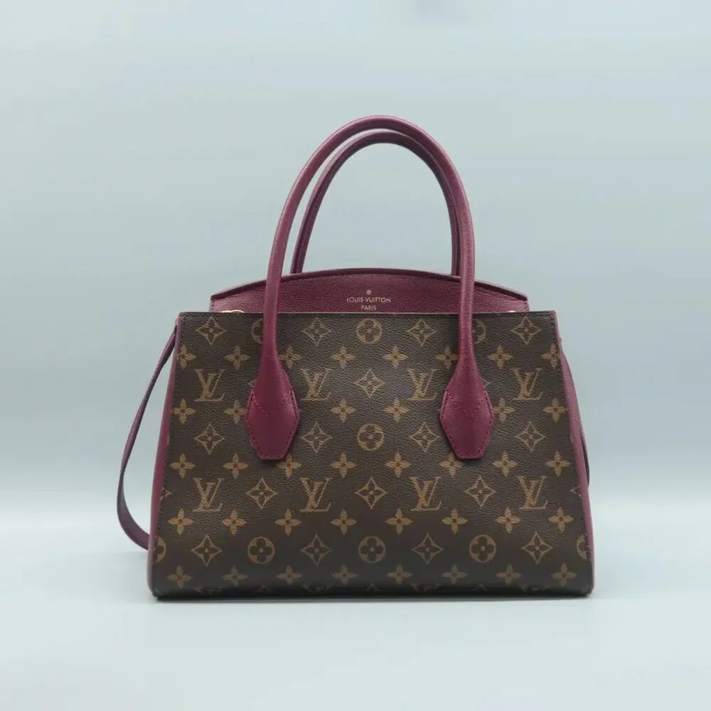 100% Authentic Louis Vuitton Florine Brown&Purple Monogram Canvas Satchel - Picture 2 of 12
